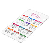 2023 - Kalender der Mehrfarbmonate Magnet (Linke Seite)