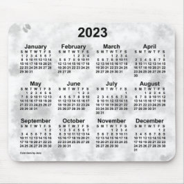 2023 Kalender der Wolkentage von Janz Mousepad