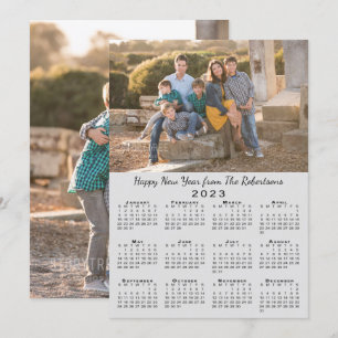 2023 Kalender Graue 2 Fotos Gefallen Neues Jahr Feiertagskarte
