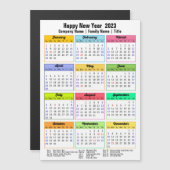 2023 Kalender kundenspezifisch Business Moderne Ma Magnetkarte (Vorne/Hinten)