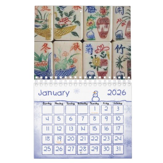 2023 Kalender Mahjong (Jan 2026)