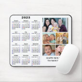 2023 Kalender Minimalistisch 5 Foto Familie Modern Mousepad (Mit Mouse)