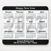 2023 Kalender Minimalistisch  Mousepad (Vorne)