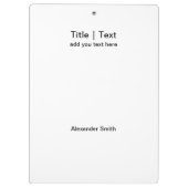 2023 Kalender mit Public Holidays Modern Blue Klemmbrett (Rückseite)