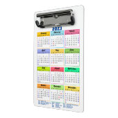 2023 Kalender mit Public Holidays Modern Blue Mini Klemmbrett (Gewinkelt2)