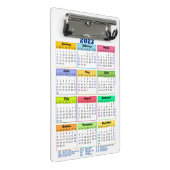 2023 Kalender mit Public Holidays Modern Blue Mini Klemmbrett (Schrägansicht)