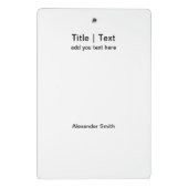 2023 Kalender mit Public Holidays Modern Blue Mini Klemmbrett (Rückseite)