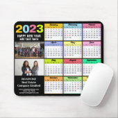 2023 Kalender Modern 2 Foto Custom Business Mousepad (Mit Mouse)