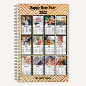 2023 Kalender Moderne 12 Foto Custom DIY Notizblock (Vorderseite)