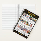 2023 Kalender Moderne Familie 12 Foto Collage DIY Notizblock (Innen)