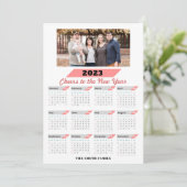 2023 Kalender Modernes Foto Gruß Feiertagskarte (Stehend Vorderseite)