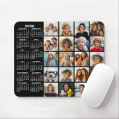 2023 Kalender - Schwarz der Collage aus 20 Fotos Mousepad (Mit Mouse)