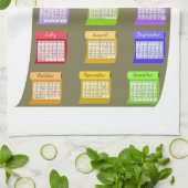 2023 Kalender Taupe Fabric Bolt Bolts of Fabrics Geschirrtuch (Gefaltet)