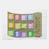 2023 Kalender Taupe Fabric Bolt Bolts of Fabrics Geschirrtuch (Horizontal)