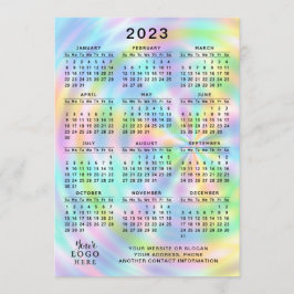 2023 Kalender Volljährig farbenfrohe Imitate Holog Programm