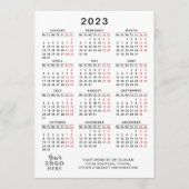 2023 Kalender Volljähriger Weißer Schwarzer Roter  Programm (Vorderseite)