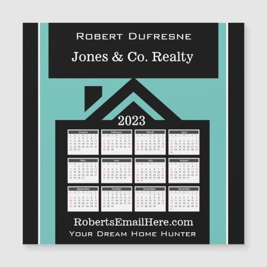 2023 Kalenderhaus Personalisiert Magnet (Vorderseite)