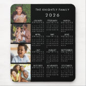 2023 Kalenderreihe 4 Foto Personalisiert Mousepad (Vorne)