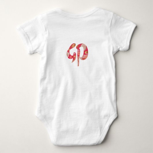 2023 Kaninchenjahr Baby Strampler (Rückseite)