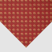 2023 Kaninchenjahr Gold Prägung Effekt Gewebepapie Seidenpapier (Ausschnitt)