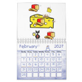 2023 Käsemäuse Jahr Käse Kalender (Feb 2027)