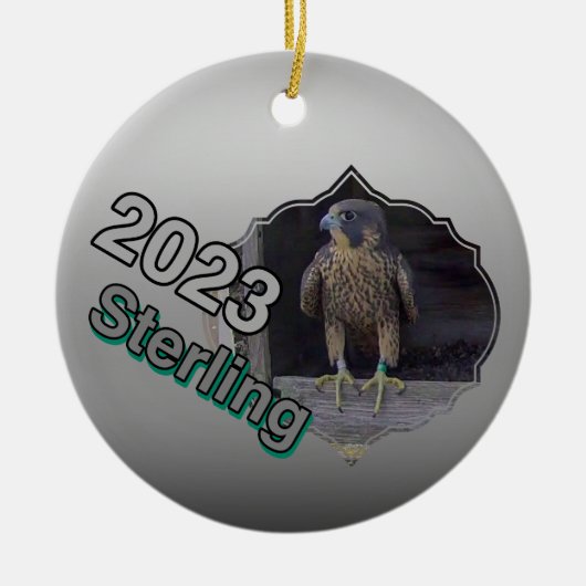 2023 Keramik Circle Ornament Sterling (Vorne)
