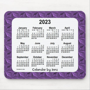2023 Lila DiamondsKalender von Janz Mouse Pad Mousepad