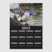 2023 Magnet Kalender Schöne Holzente (Vorderseite)