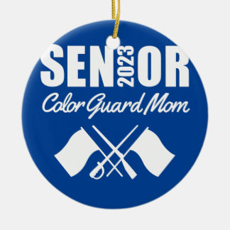 2023 Mama-Flag-Marschband für Senior Color Guard Keramik Ornament