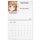 2023 Manga anime Mädchen Kalender Ziele (Mär 2027)
