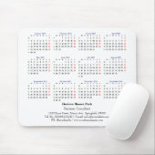 2023 Mini-Kalender Montag ISO Woche weiß Mousepad (Mit Mouse)