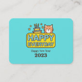 2023 Minikalender Visitenkarte (Vorderseite)