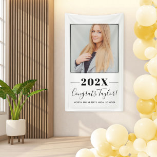 2023 minimalist schwarze benutzerdefinierte Foto-A Banner