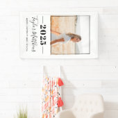 2023 Minimalistischer Abschluss für Schwarzes ben Banner (Insitu)