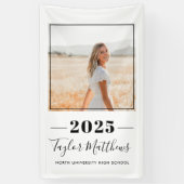 2023 Minimalistischer Abschluss für Schwarzes ben Banner (Vertikal)