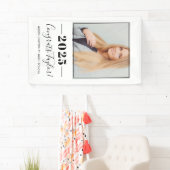 2023 Minimalistischer Abschluss für Schwarzes ben Banner (Insitu)