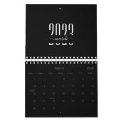 2023 Minimalistischer Schwarz-Weiß-Kalender Kalender (Mär 2026)