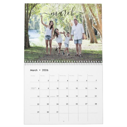 2023 Minimalistisches, modernes, familienspezifisc Kalender (Mär 2026)