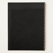 2023 Mit Monogramm, elegantes Goldschwarz, modern Planer (Rückseite)