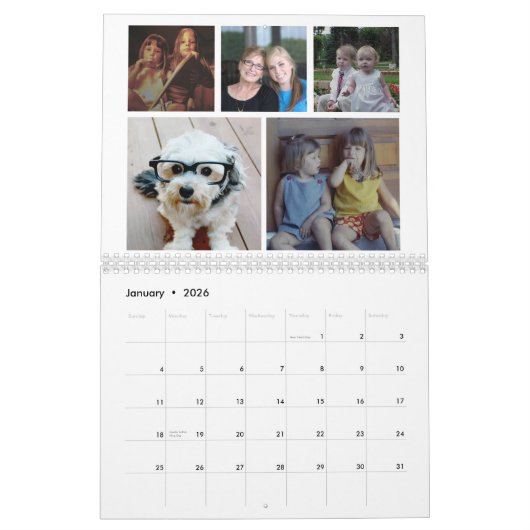 2023 Moderne 60-Foto - Hot-Pink Custom Kalender (Jan 2026)