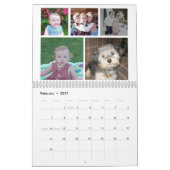 2023 Moderne Familie 60 Foto - 5 pro Monat Custom Kalender (Feb 2027)