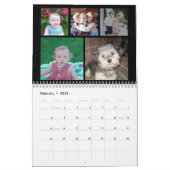 2023 Moderne Familie 60 Foto - 5 pro Monat Schwarz Kalender (Feb 2026)