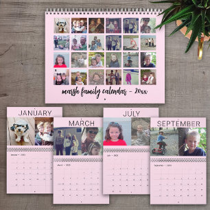 2023 - Moderne Familie Benutzerfoto - Rosé Kalender