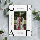 2023 Moderne Uni Student Abschluss Ankündigungspostkarte