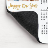 2023 Moderner Gold Glitzer Script Foto Calendar Mousepad (Ecke)