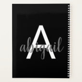 2023 Moderner Name für ein einfaches Monogramm Planer (Rückseite)