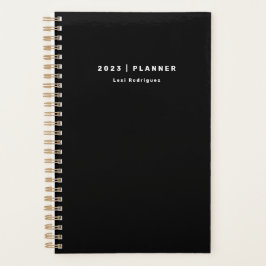 2023 Monatlich/wöchentlich Planer Schwarz/Weiß