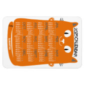 2023 Monatlicher Kalender Mittelalterliche Orangen Magnet (Horizontal)