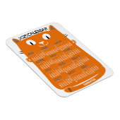 2023 Monatlicher Kalender Mittelalterliche Orangen Magnet (Rechte Seite)