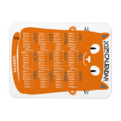 2023 Monatlicher Kalender Mittelalterliche Orangen Magnet (Horizontal)